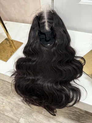 5X5 HD VIRGIN BODY WAVE GLUE-LESS CLOSURE WIG